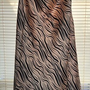 Elegant Zebra Print Women's Skirt